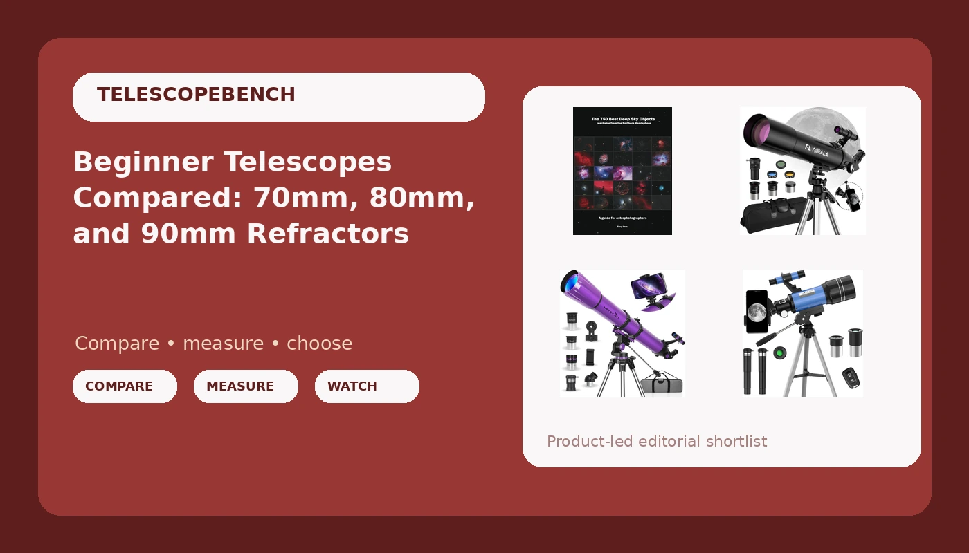 Beginner Telescopes Compared: 70mm, 80mm, and 90mm Refractors