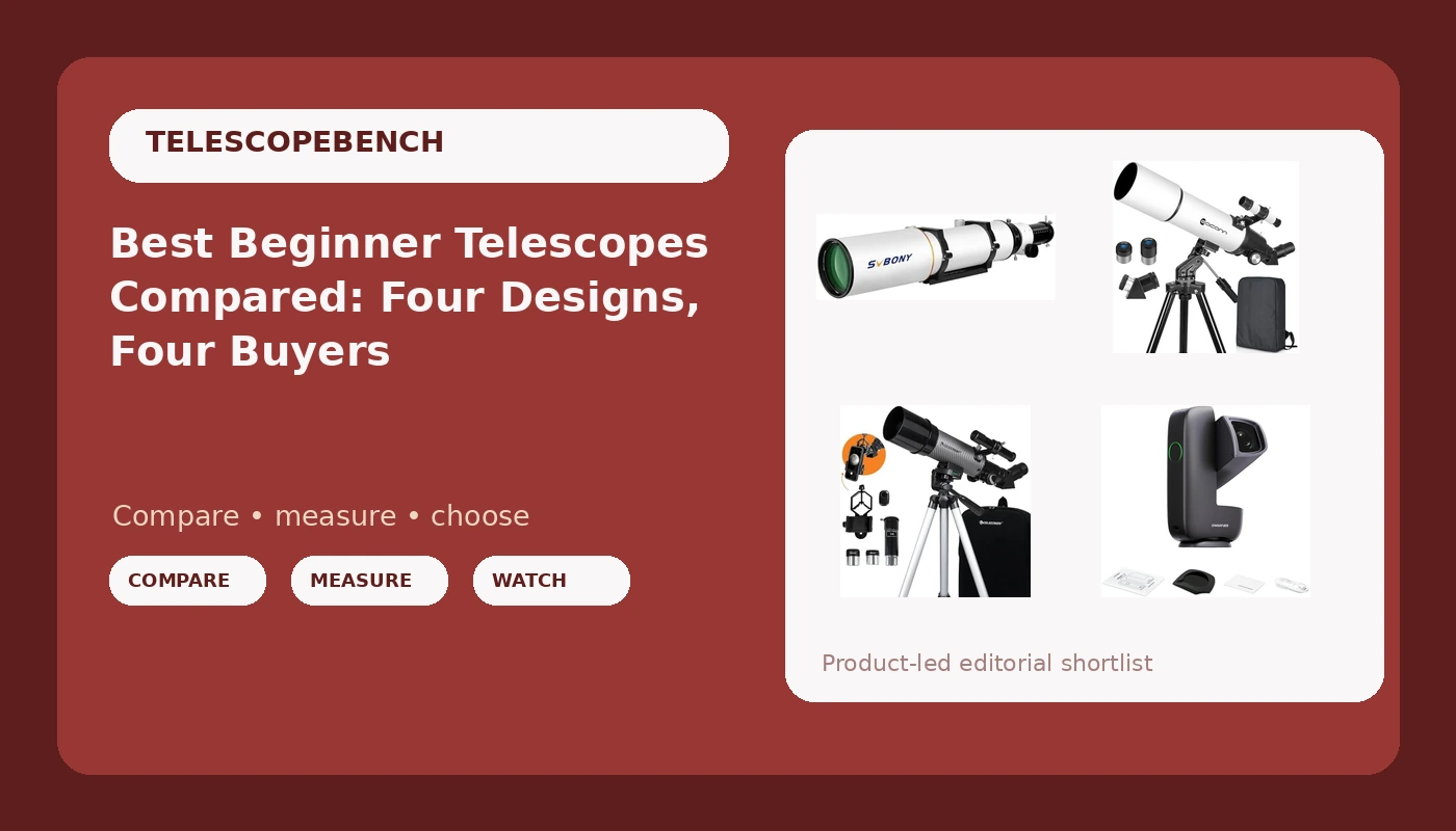 Best Beginner Telescopes Compared: Four Designs, Four Buyers