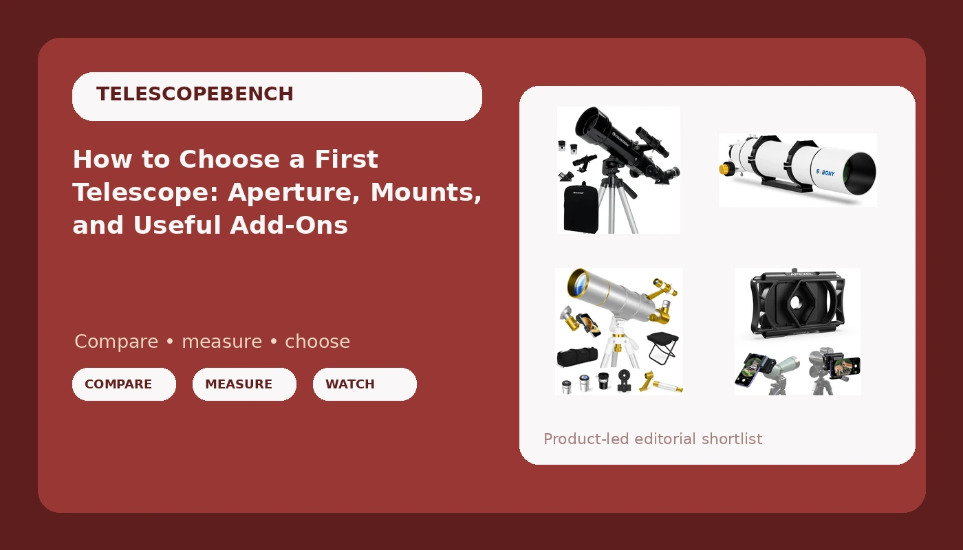How to Choose a First Telescope: Aperture, Mounts, and Useful Add-Ons