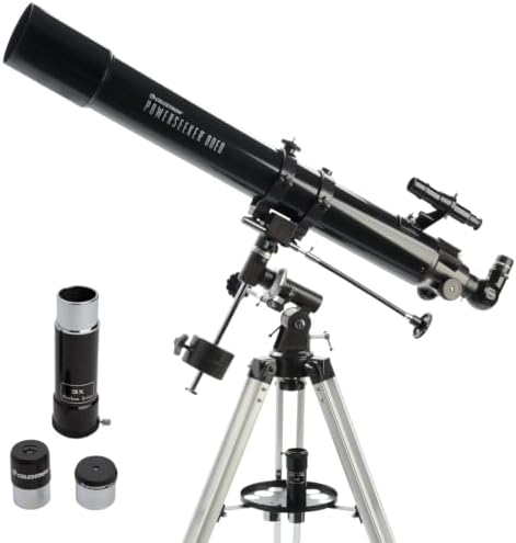 Celestron PowerSeeker 80EQ Refractor Telescope for Moon & Planet Viewing