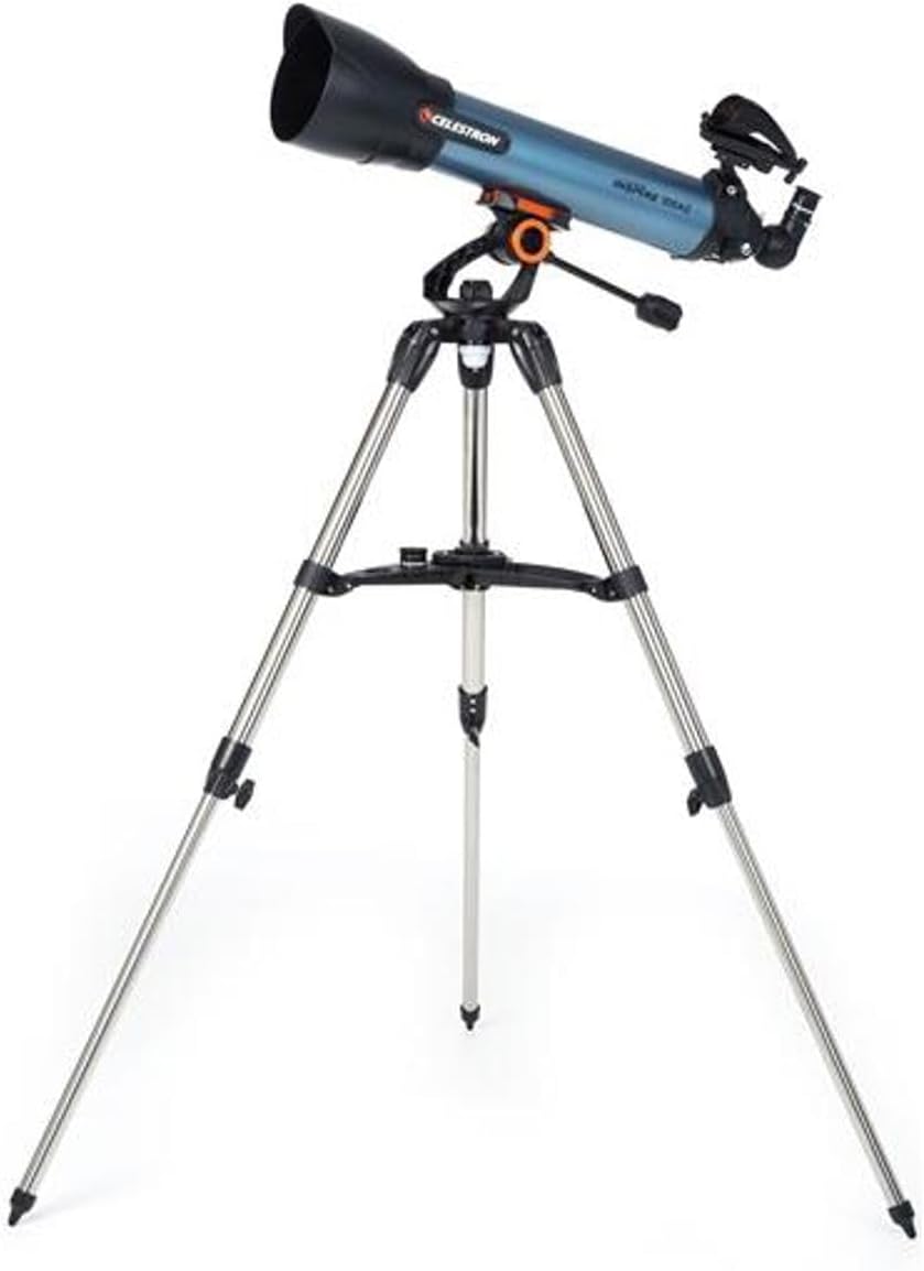 Celestron Inspire 100AZ Beginner Refractor Telescope with Phone Adapter