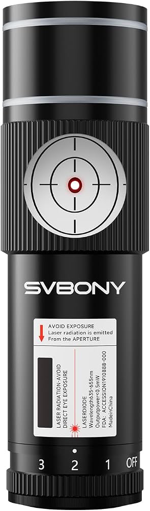 SVBONY SV121 Next-Generation Red Laser Collimator for Telescope 1.25 Inch