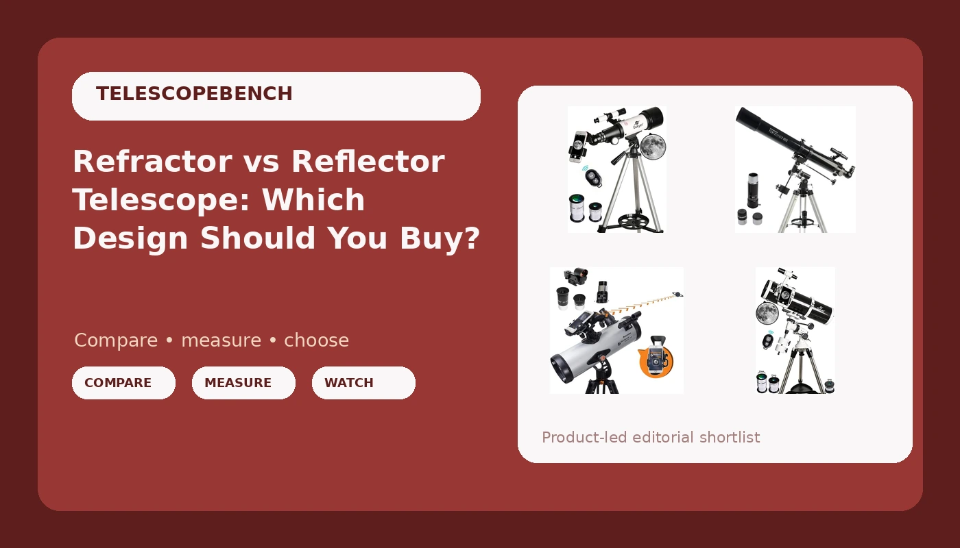 Refractor vs Reflector Telescope: Which Design Should You Buy? - TelescopeBench review with measurements and honest opinion
