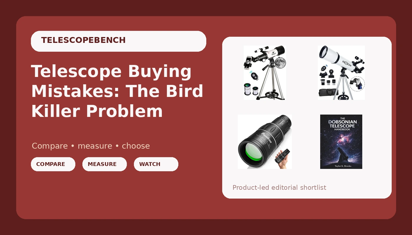 Telescope Buying Mistakes: The Bird Killer Problem - TelescopeBench review with measurements and honest opinion